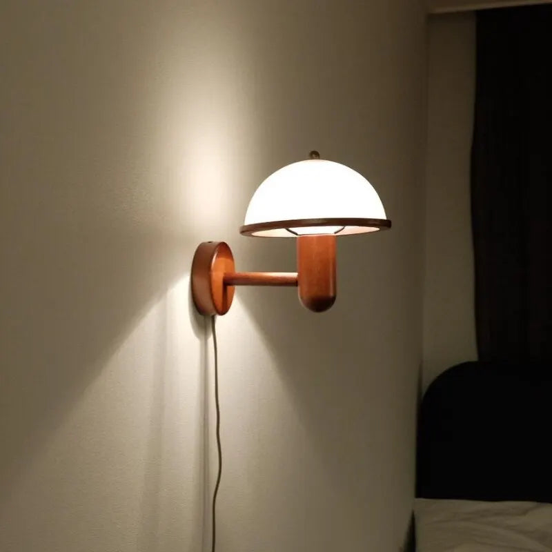 Applique murale nordique rétro en forme de champignon - vue 3 sur 8