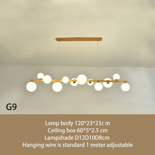 lustre abat-jour en verre suspension décor maison luminaire