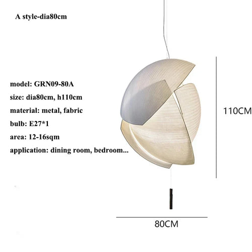 suspension en tissu nordique wabi sabi pour décoration intérieure élégante - vue 9 sur 10