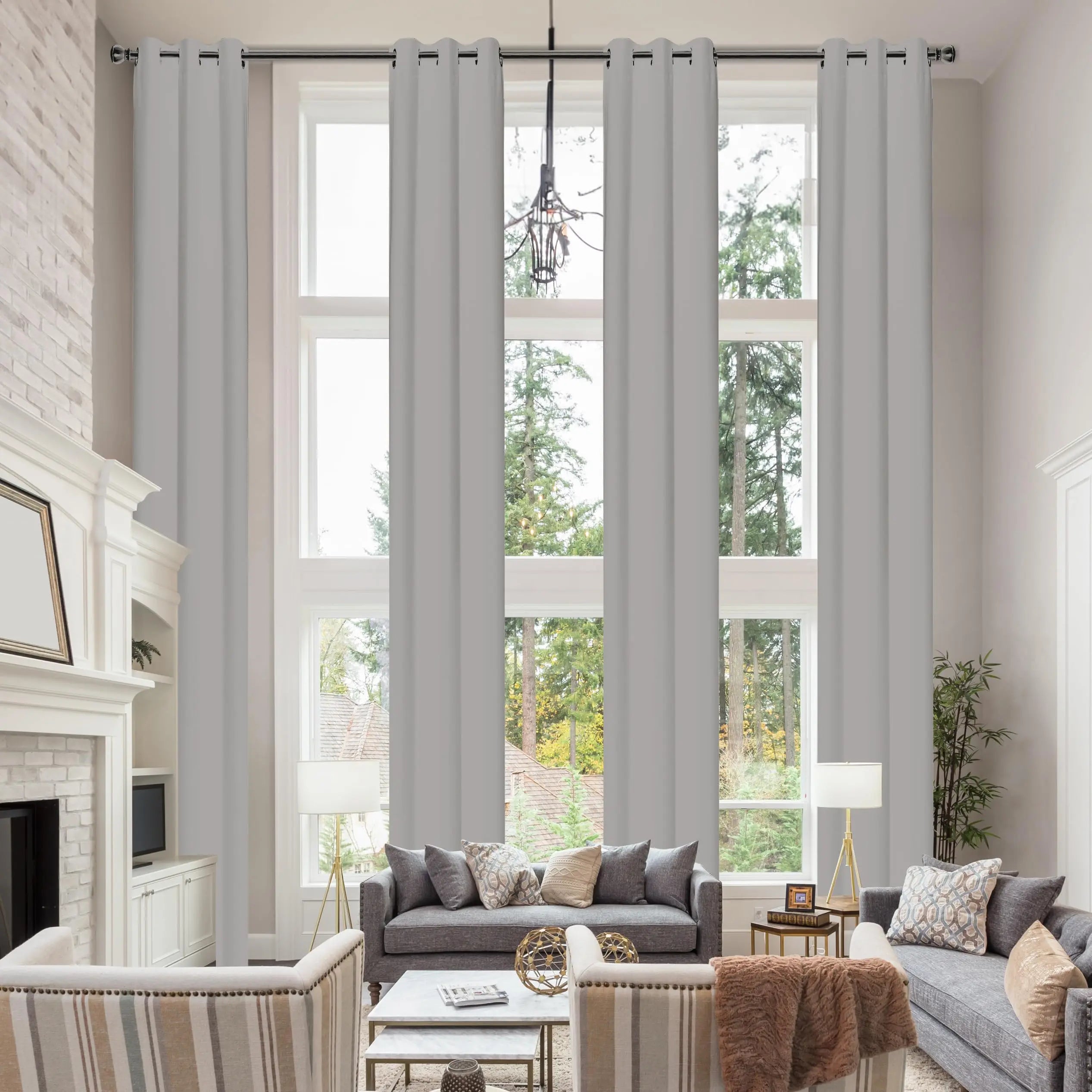 Rideau occultant extra long sur mesure style moderne - vue 5 sur 10