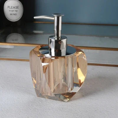 distributeur de savon en verre luxe pour salle de bain - vue 15 sur 15