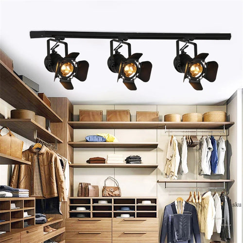 plafonnier led moderne style industriel rétro pour bar et café - vue 7 sur 13