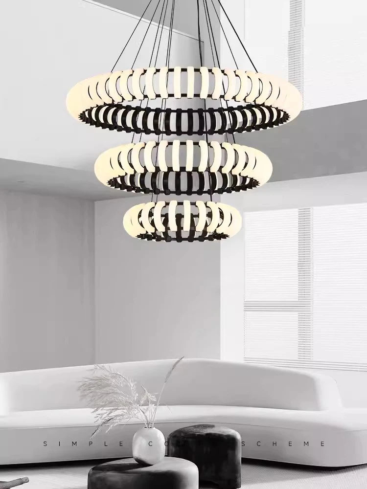 lampe pendante design moderne led ronde nordique pour décor atmosphérique - vue 3 sur 9