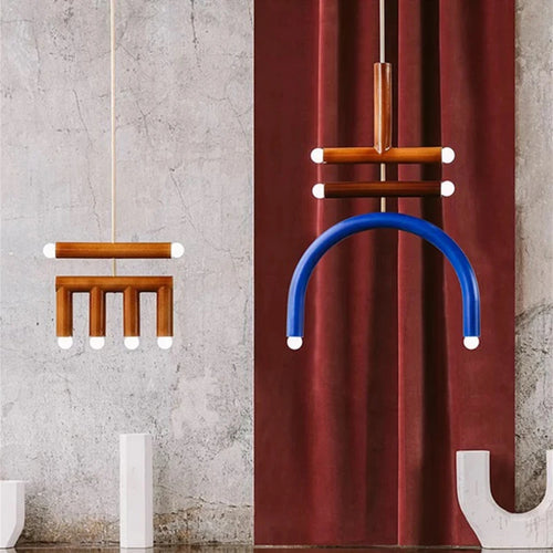 Magnifique lampe suspendue arc-en-ciel E14 - vue 2 sur 23