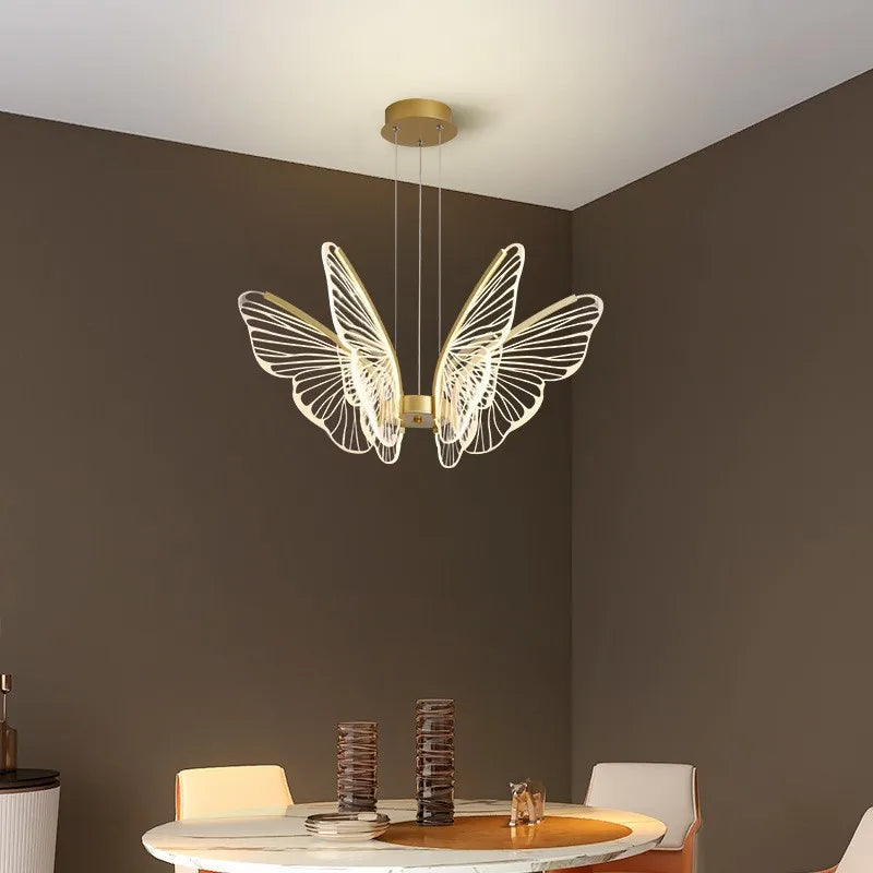 lustre nordique moderne à led design créatif décoratif - vue 1 sur 9