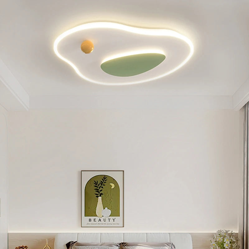 plafonnier led moderne rond carré pour intérieur - vue 3 sur 9