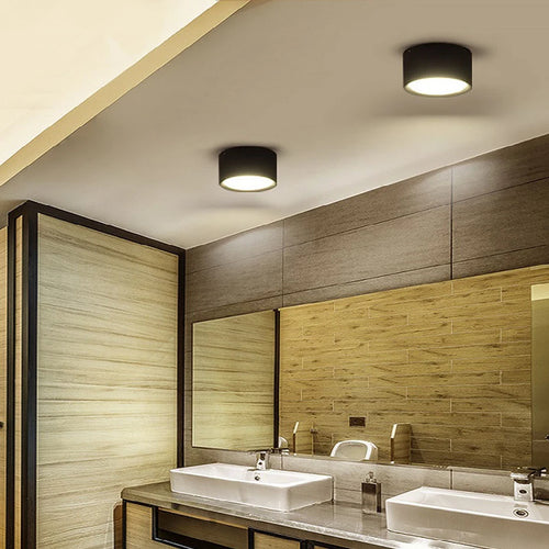 Mini LED plafonniers Dimmable Grain de bois Surface monté Downlight maison chambre décor Spot pour salon 220V 110V - vue 3 sur 11