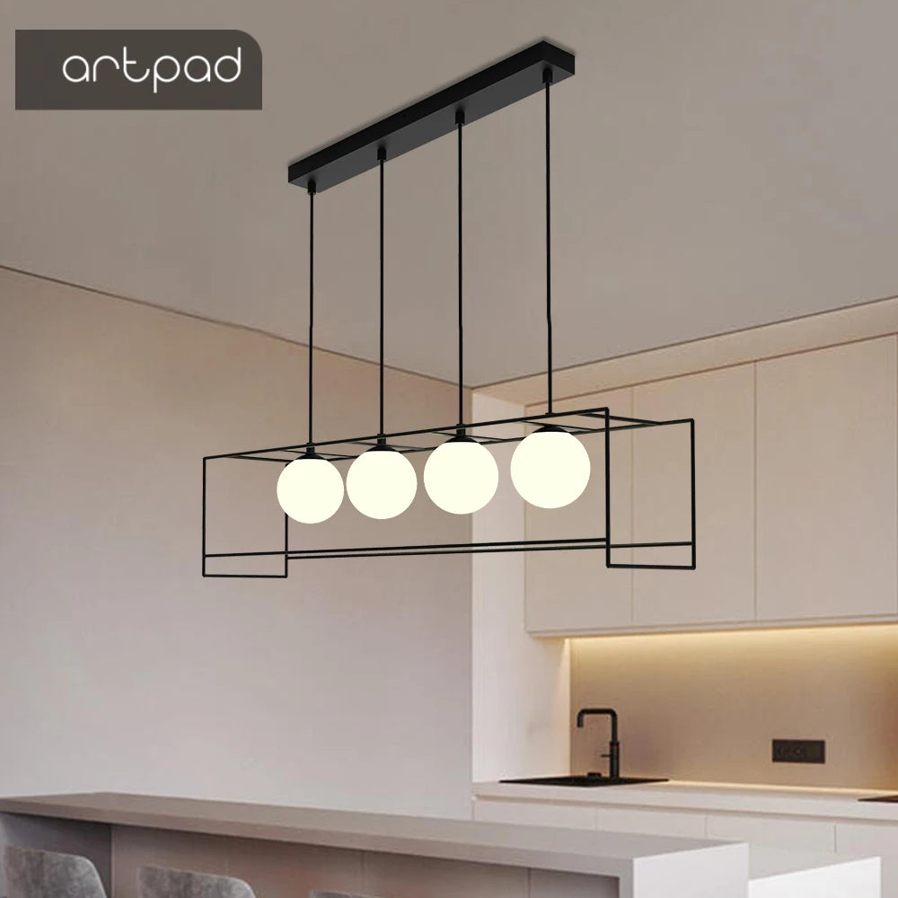 suspension moderne avec câble réglable et ampoule LED
