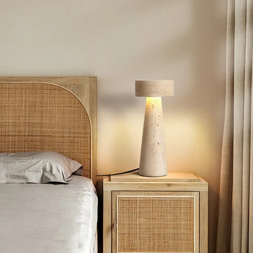 Creative Stone Table Lamp Desk Light for Bedroom Living Room Study - vue 4 sur 7