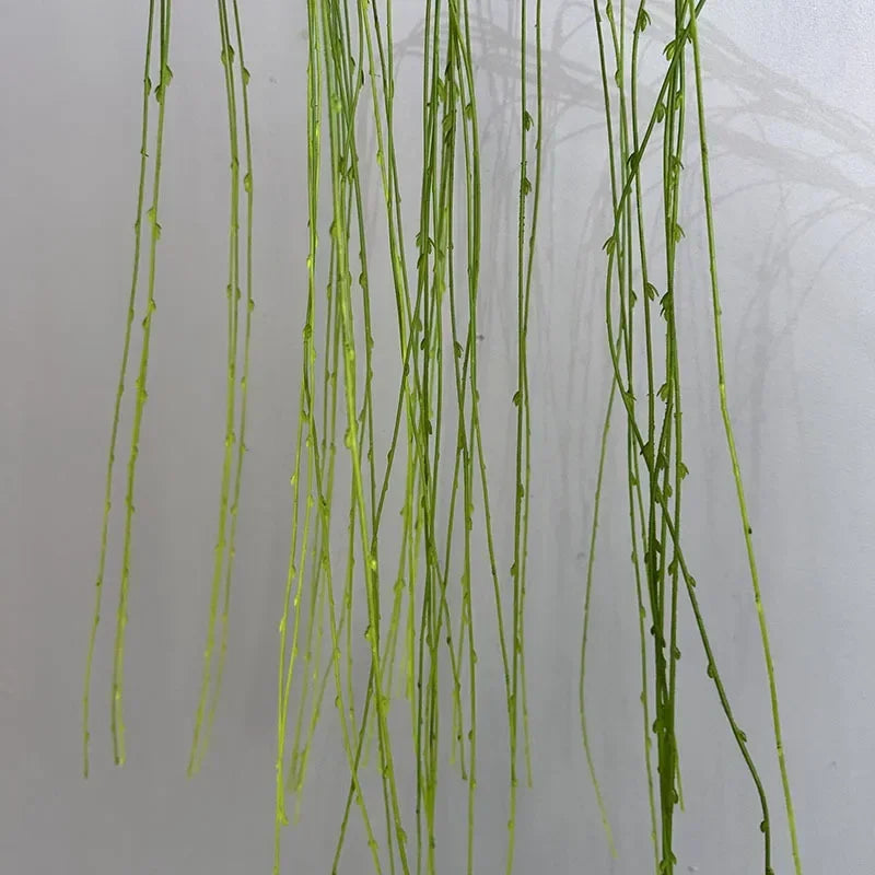 plantes artificielles saule pleureur en plastique pour décoration intérieure - vue 6 sur 7