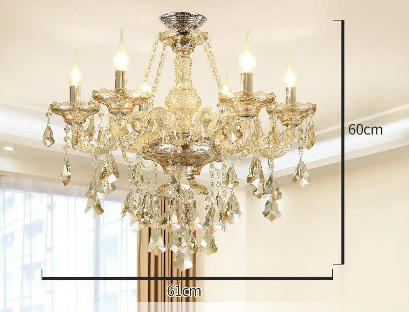 lustre en cristal moderne pour décoration intérieure élégante - vue 11 sur 15