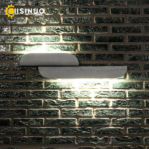 Applique murale extérieure extérieure IP65 étanche LED luminaires muraux finition blanche lumière en aluminium pour porte d'entrée de porche - vue 4 sur 10