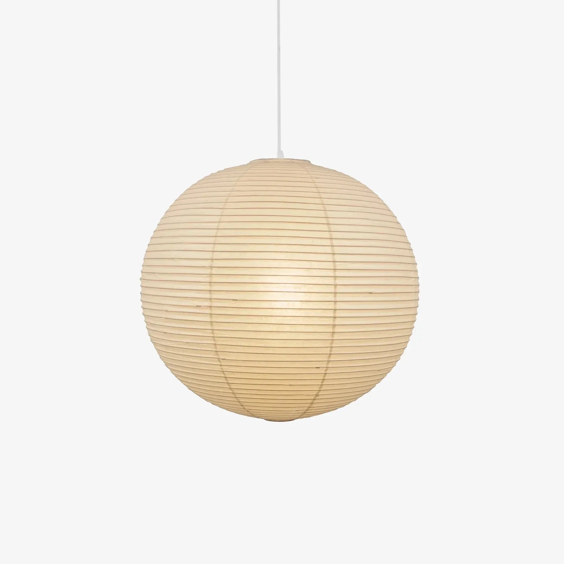 Washi Paper Pendant Lights Round Suspension Chandelier Hanging Lamp for Living Room Bedroom - vue 1 sur 11