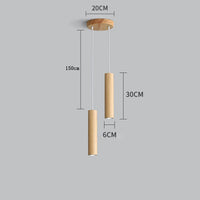 lampes suspendues modernes en bois éclairage intérieur led