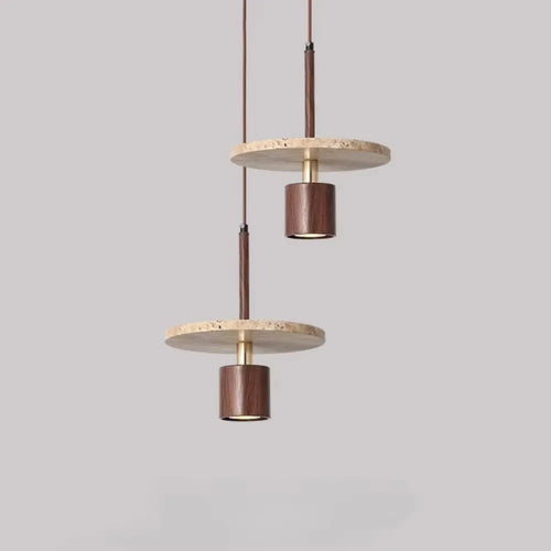lustre moderne en pierre pour restaurant et chevet - vue 3 sur 9
