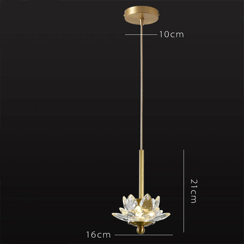 Suspension LED en cristal Zen - vue 11 sur 10