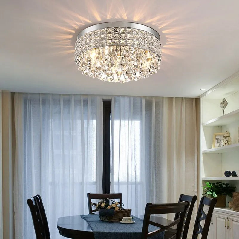 plafonnier en cristal design nordique moderne pour intérieur élégant - vue 3 sur 8