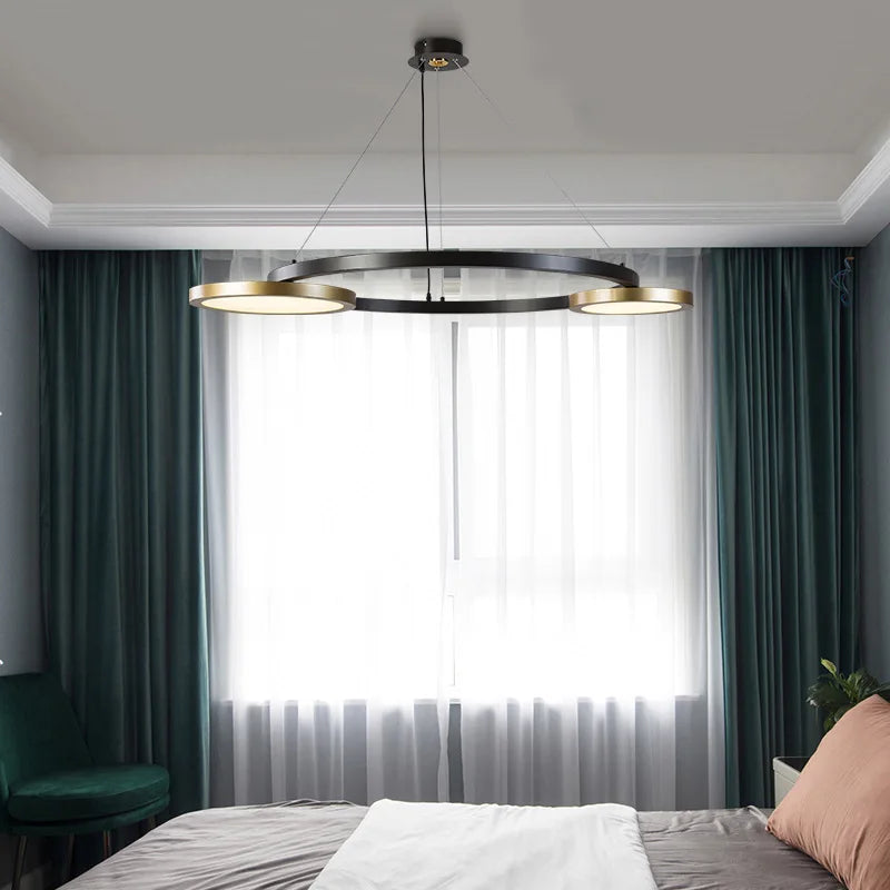suspension à bande led en acier inoxydable design moderne pour intérieur - vue 7 sur 8