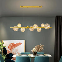 lustre led en verre design pour éclairage intérieur décoratif