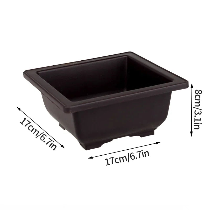 pots de fleurs rectangulaires imitation argile pour jardin extérieur - vue 17 sur 30