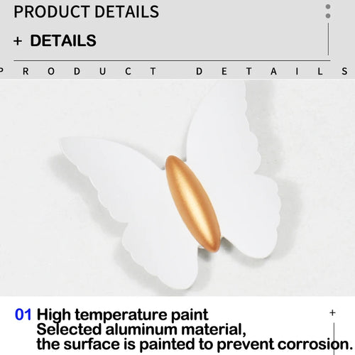 Applique murale LED décor extérieur papillon - vue 8 sur 8