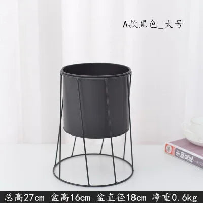 support de plante moderne en fer pour décoration intérieure et extérieure - vue 8 sur 18
