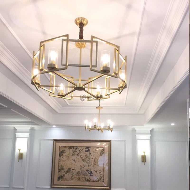suspension en cuivre design créatif pour un éclairage élégant - vue 3 sur 9