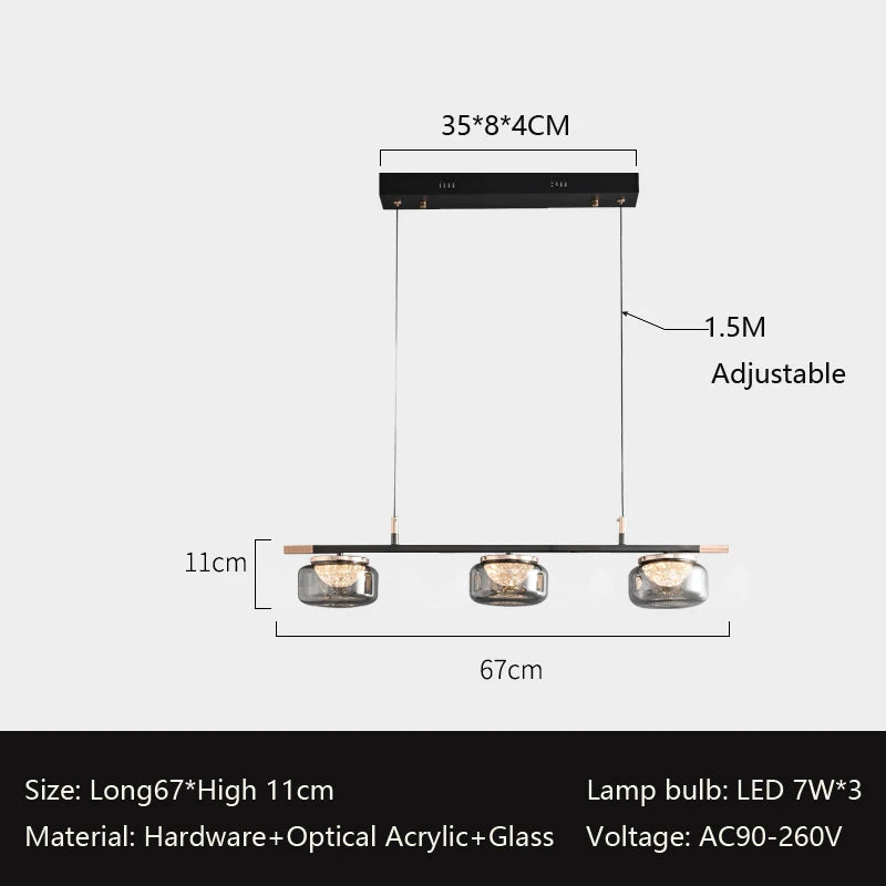 lustre minimaliste italien haut de gamme pour éclairage moderne - vue 7 sur 12