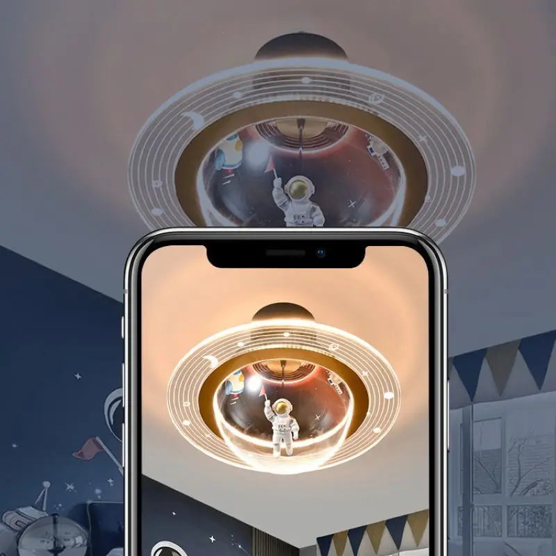 plafonnier led créatif astronaute pour chambre d'enfant nouvelle collection - vue 5 sur 7