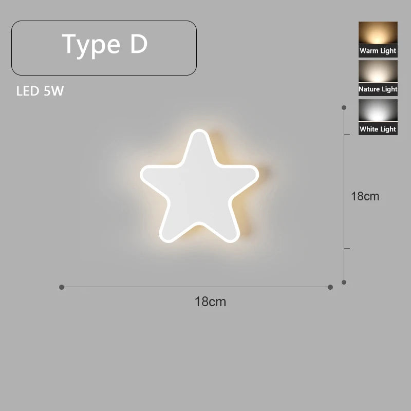 applique murale led minimaliste montée en surface