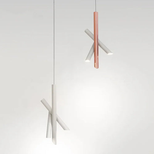 Tubes Pendant Light Creative Nordic Designer Suspension lamp Ceiling  Chandelier for Living Dining Room - vue 4 sur 7