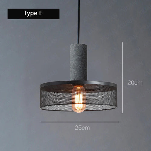 Loft Suspension lampes fer forgé led Vintage Salle à manger - vue 12 sur 12