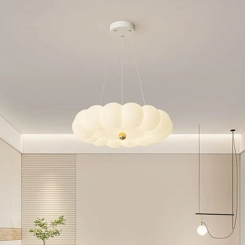 lustre moderne led avec suspension couronne option télécommande - vue 6 sur 12