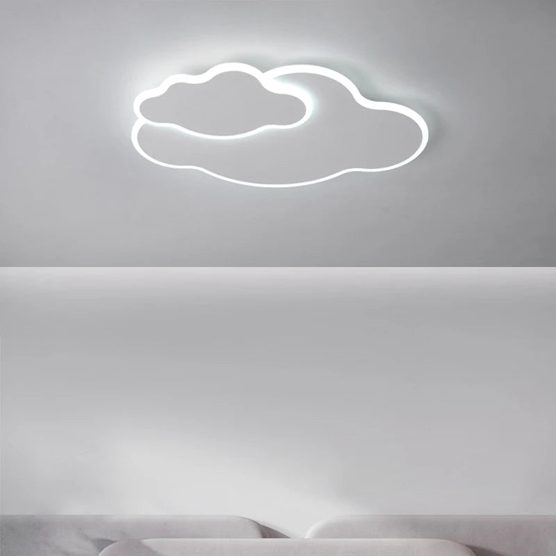 lustre led moderne nuage amour décoratif pour enfant - vue 6 sur 9