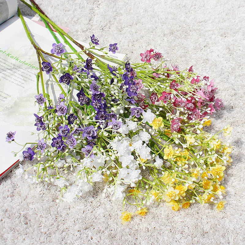 gypsophile fleurs artificielles pour mariage décoration florale 2024 - vue 2 sur 12