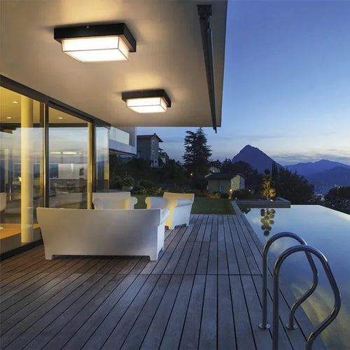 plafonnier étanche pour jardin cour balcon extérieur décoratif - vue 4 sur 7