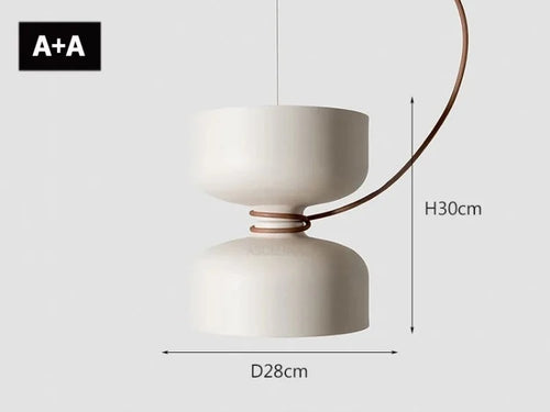 suspension nordique moderne à led pour décoration intérieure créative - vue 25 sur 24