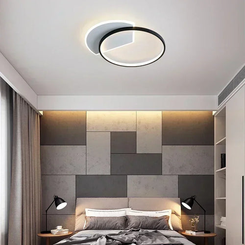 plafonnier led nordique lustre intérieur pour décoration maison - vue 4 sur 17