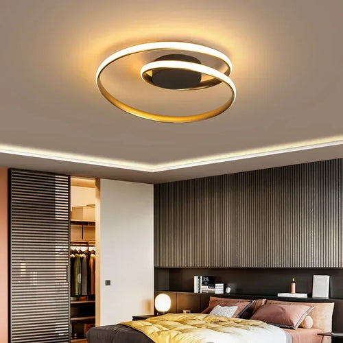 plafonnier moderne en aluminium led créatif nordique - vue 2 sur 12