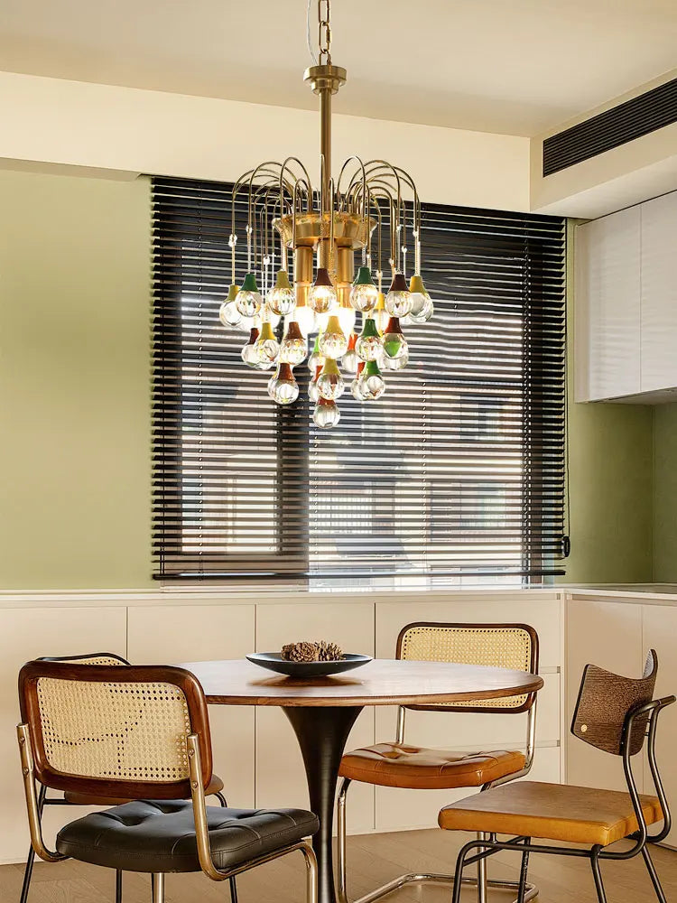 plafonnier tendance angel's tear en cristal lumineux élégant pour intérieur - vue 6 sur 10