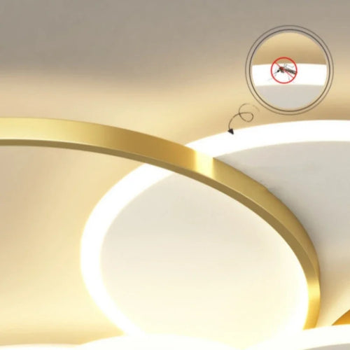 plafonnier Anneau moderne LED Simple variateur intelligent pour chambre à manger salon Hall éclairage intérieur - vue 5 sur 14
