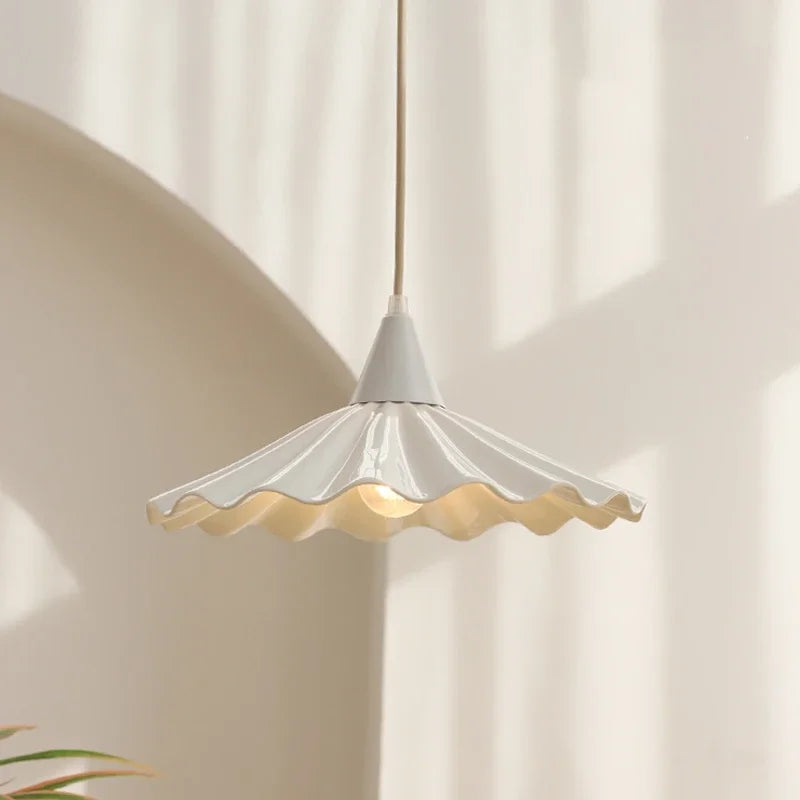 Suspension LED en céramique blanche de styliste - vue 6 sur 12