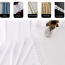 Voilage effet lin extra long sur mesure moderne
