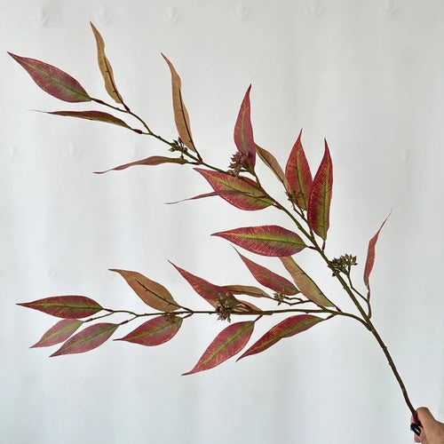 feuille d eucalyptus artificielle en soie pour décoration intérieure - vue 10 sur 9