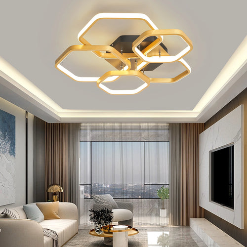 plafonnier led moderne et créatif pour maison intelligente - vue 2 sur 10