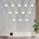 suspension nordique en verre design moderne pour restaurant café magasin