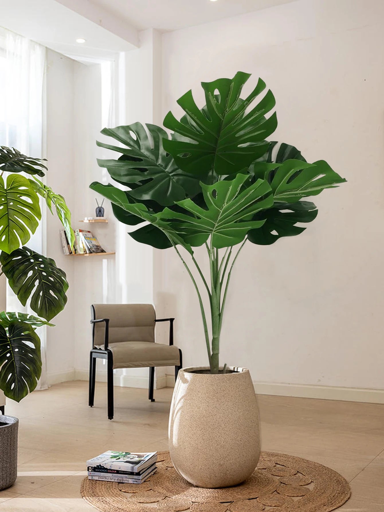 grandes bananiers artificiels et palmiers en plastique pour décoration jardin - vue 5 sur 8