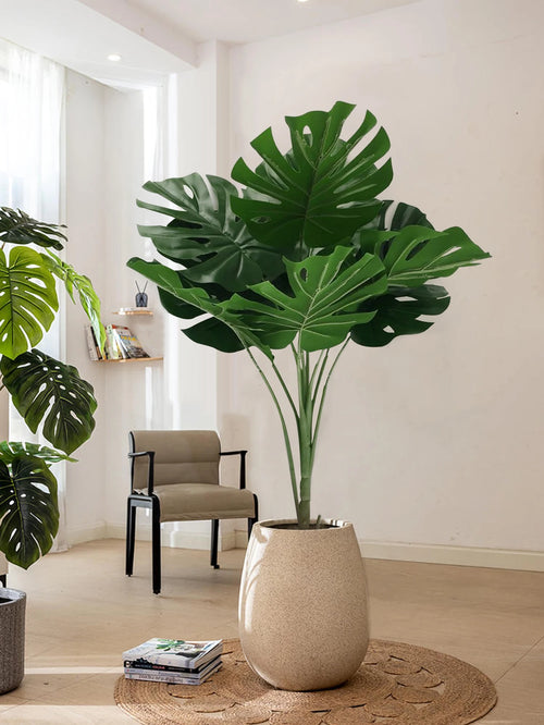 grandes bananiers artificiels et palmiers en plastique pour décoration jardin - vue 5 sur 8