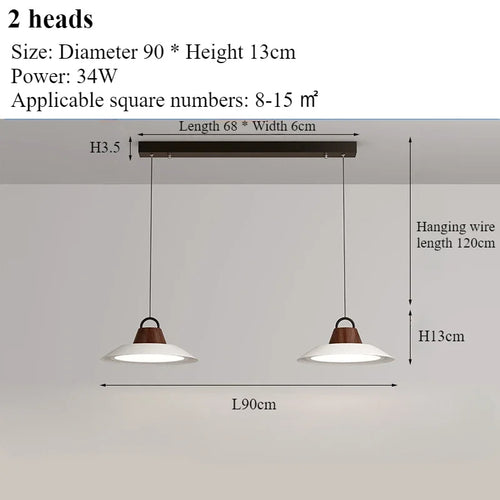 lustre moderne nordique créatif pour décoration intérieure avec lumières led - vue 14 sur 16