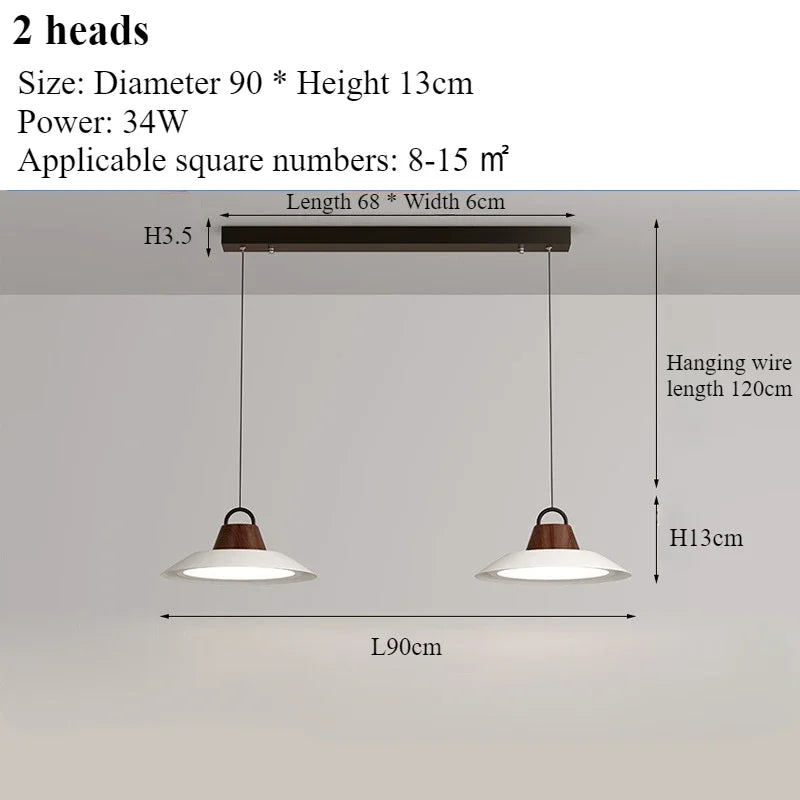 lustre moderne nordique créatif pour décoration intérieure avec lumières led - vue 14 sur 16